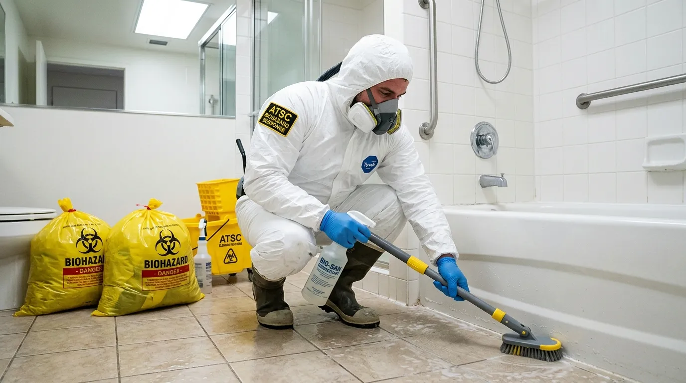 Decontamination equipment deployed for Blood Cleanup in West Greenwich